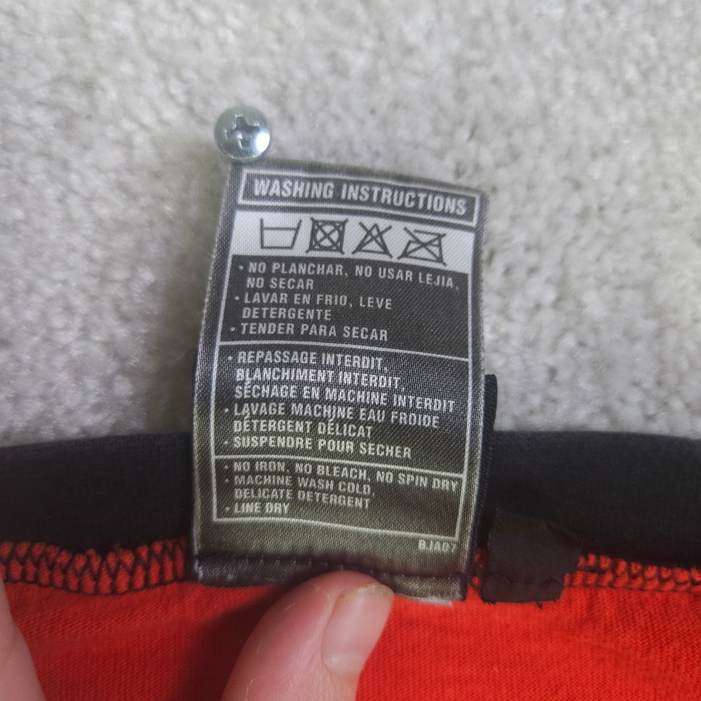 Vintage Fox Racing Motocross Jersey Mens Medium Red Black Cotton Long Sleeve Y2K - Picture 5 of 10
